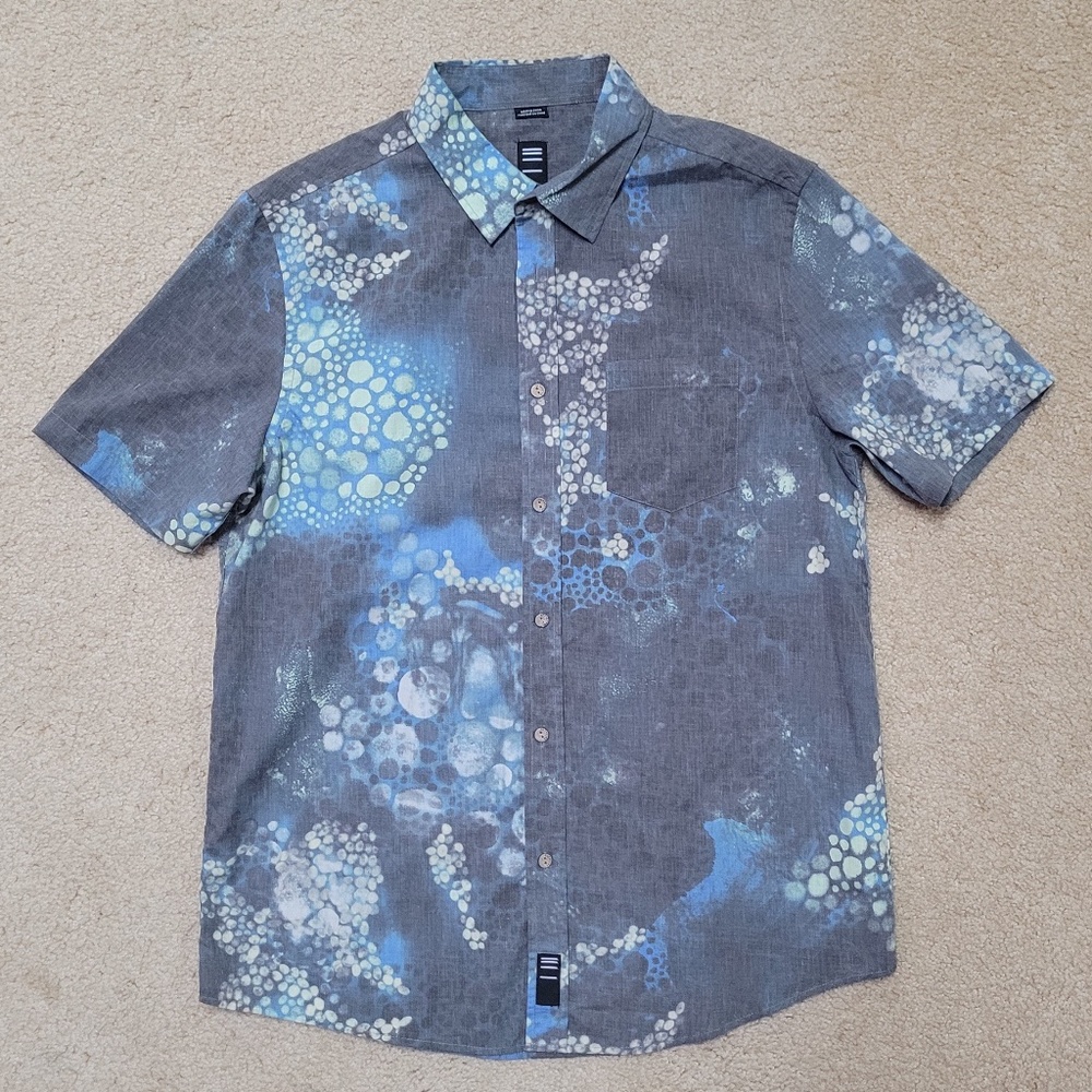 Depactus Leeward Short Sleeve Woven Button Up Large